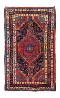 Alfombra persa - Nómada - 138 x 88 cm - rojo oscuro