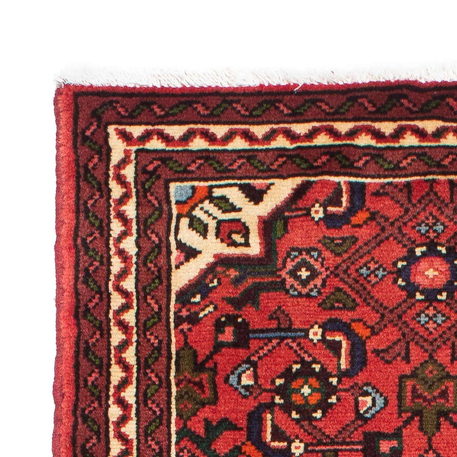 Alfombra de pasillo Alfombra persa - Nómada - 200 x 72 cm - rojo oscuro