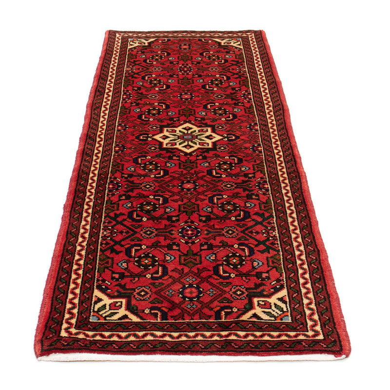 Alfombra de pasillo Alfombra persa - Nómada - 200 x 72 cm - rojo oscuro