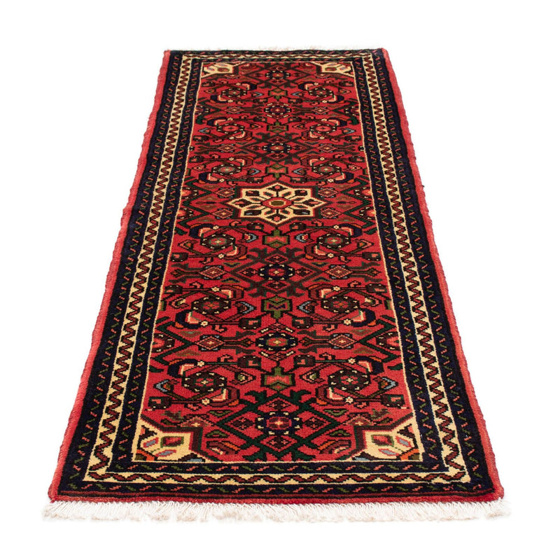 Alfombra de pasillo Alfombra persa - Nómada - 195 x 68 cm - rojo oscuro