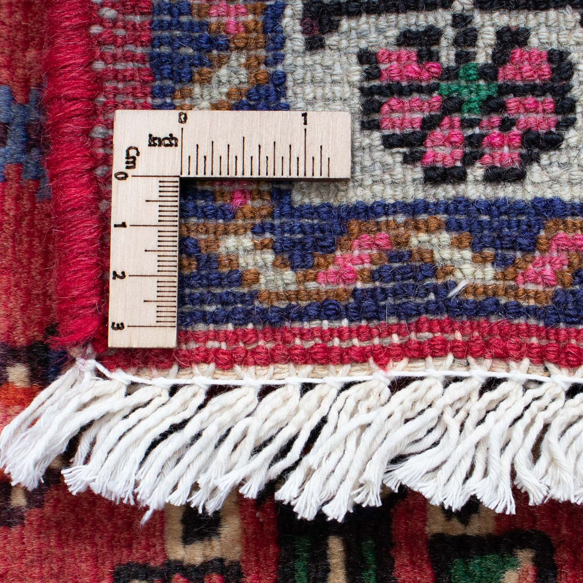 Alfombra de pasillo Alfombra persa - Nómada - 200 x 76 cm - rojo oscuro