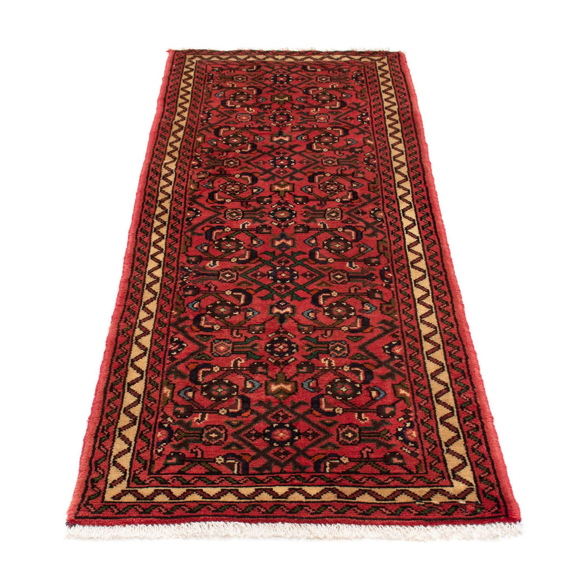 Alfombra de pasillo Alfombra persa - Nómada - 190 x 68 cm - rojo oscuro