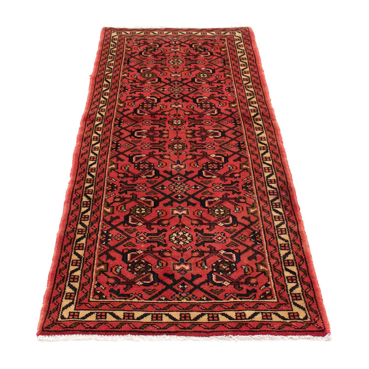Alfombra de pasillo Alfombra persa - Nómada - 198 x 70 cm - rojo oscuro