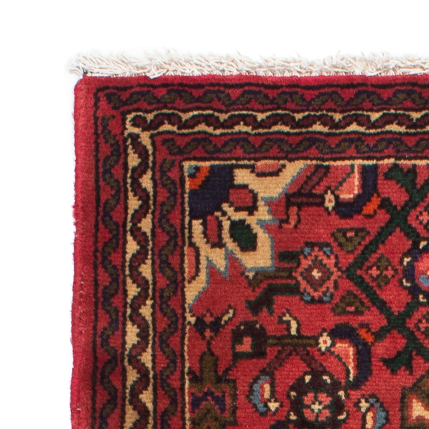 Alfombra de pasillo Alfombra persa - Nómada - 195 x 72 cm - rojo oscuro