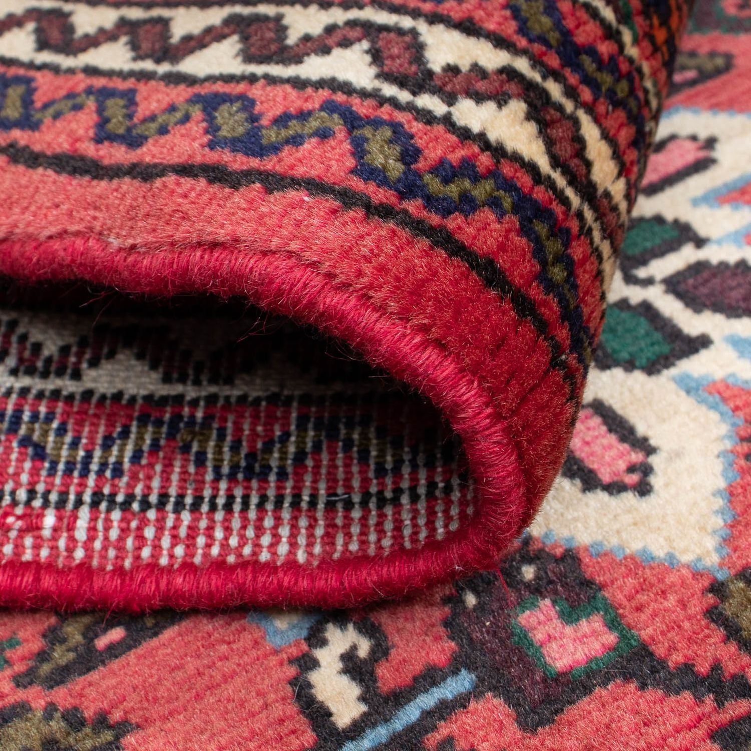 Alfombra de pasillo Alfombra persa - Nómada - 195 x 72 cm - rojo oscuro
