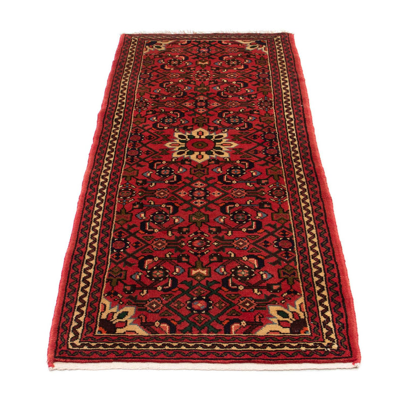 Alfombra de pasillo Alfombra persa - Nómada - 195 x 72 cm - rojo oscuro