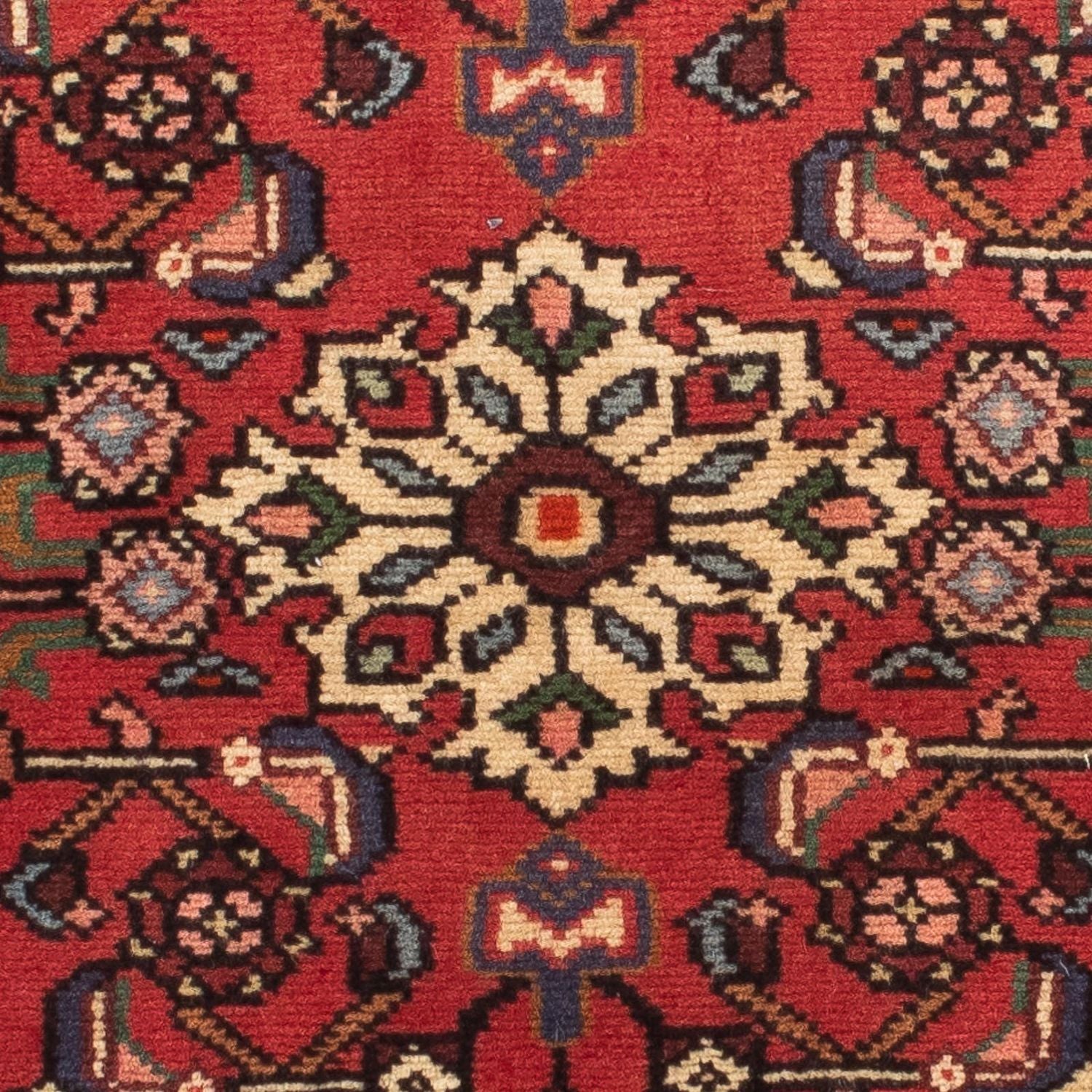 Alfombra de pasillo Alfombra persa - Nómada - 205 x 75 cm - rojo oscuro