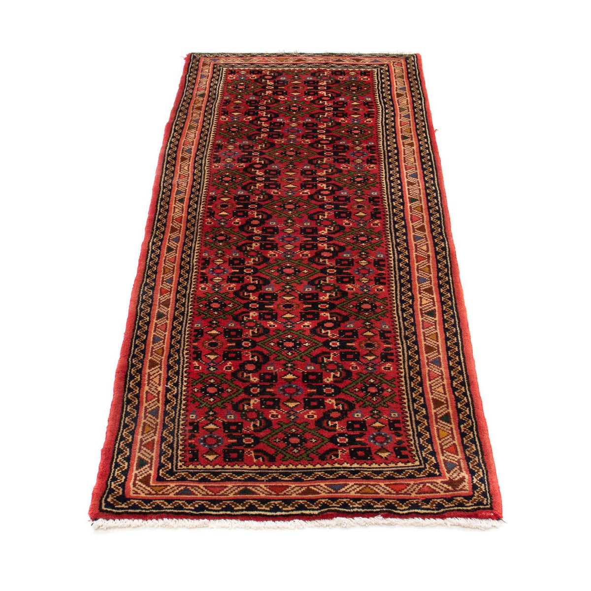 Alfombra de pasillo Alfombra persa - Nómada - 193 x 65 cm - rojo oscuro