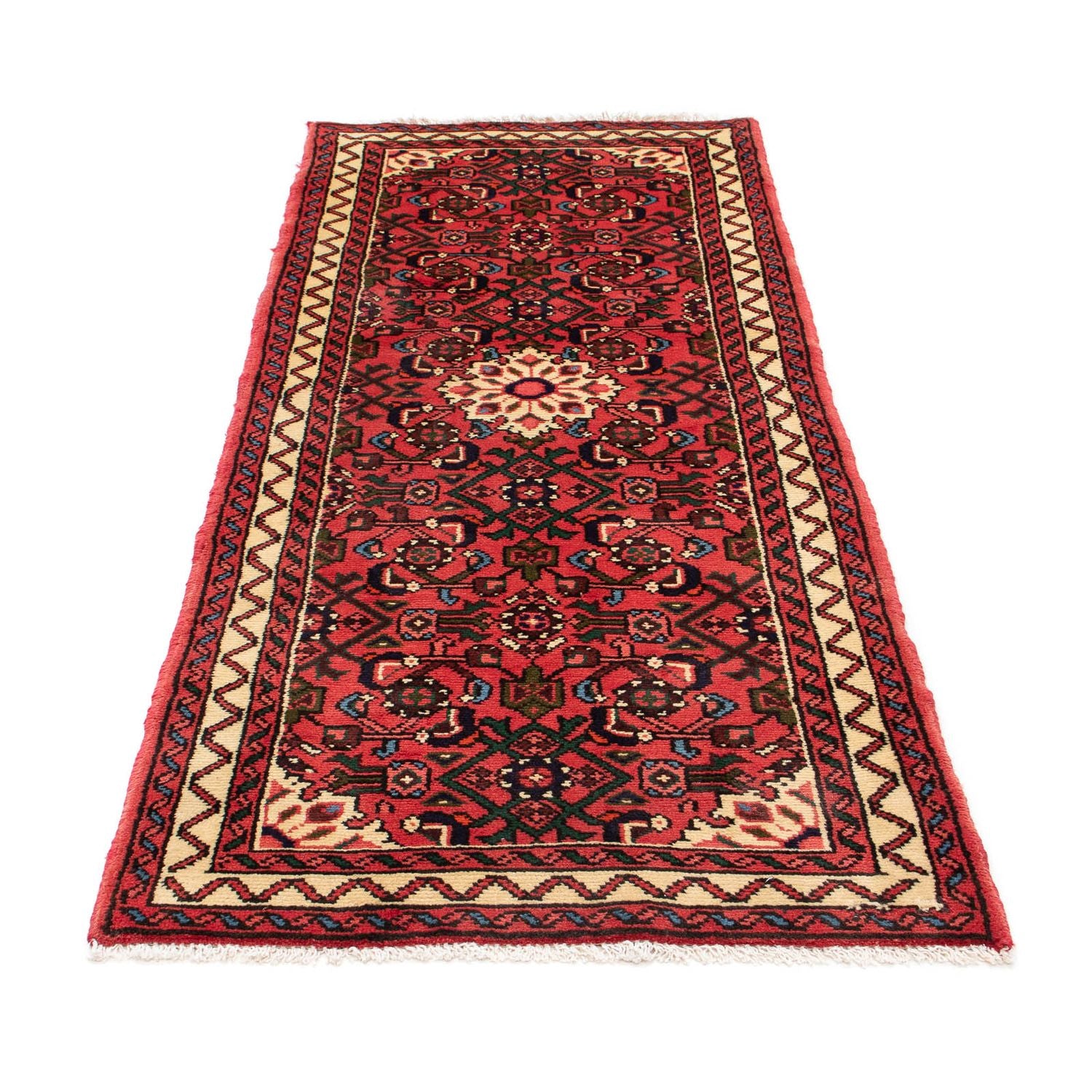 Alfombra de pasillo Alfombra persa - Nómada - 190 x 80 cm - rojo oscuro