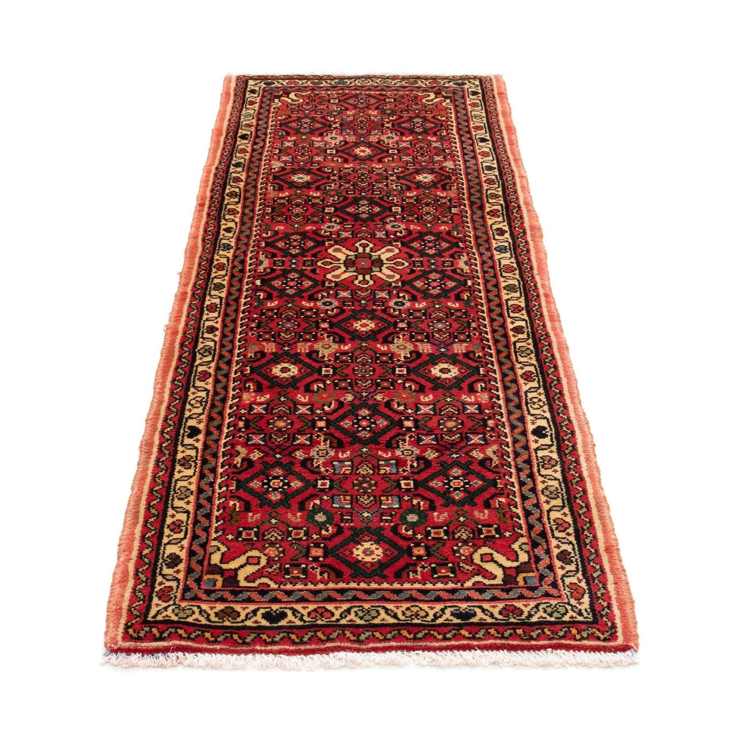 Alfombra de pasillo Alfombra persa - Nómada - 205 x 70 cm - rojo oscuro
