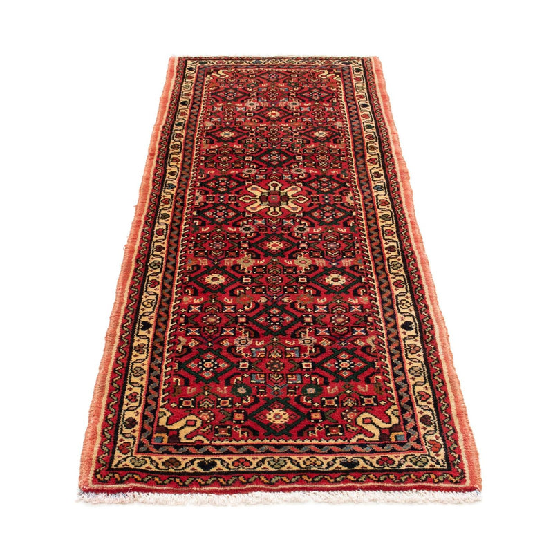 Alfombra de pasillo Alfombra persa - Nómada - 205 x 70 cm - rojo oscuro