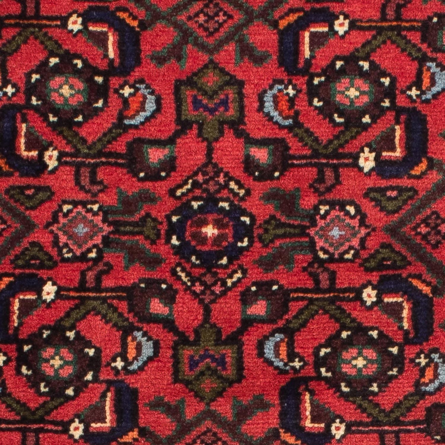 Alfombra de pasillo Alfombra persa - Nómada - 195 x 75 cm - rojo oscuro
