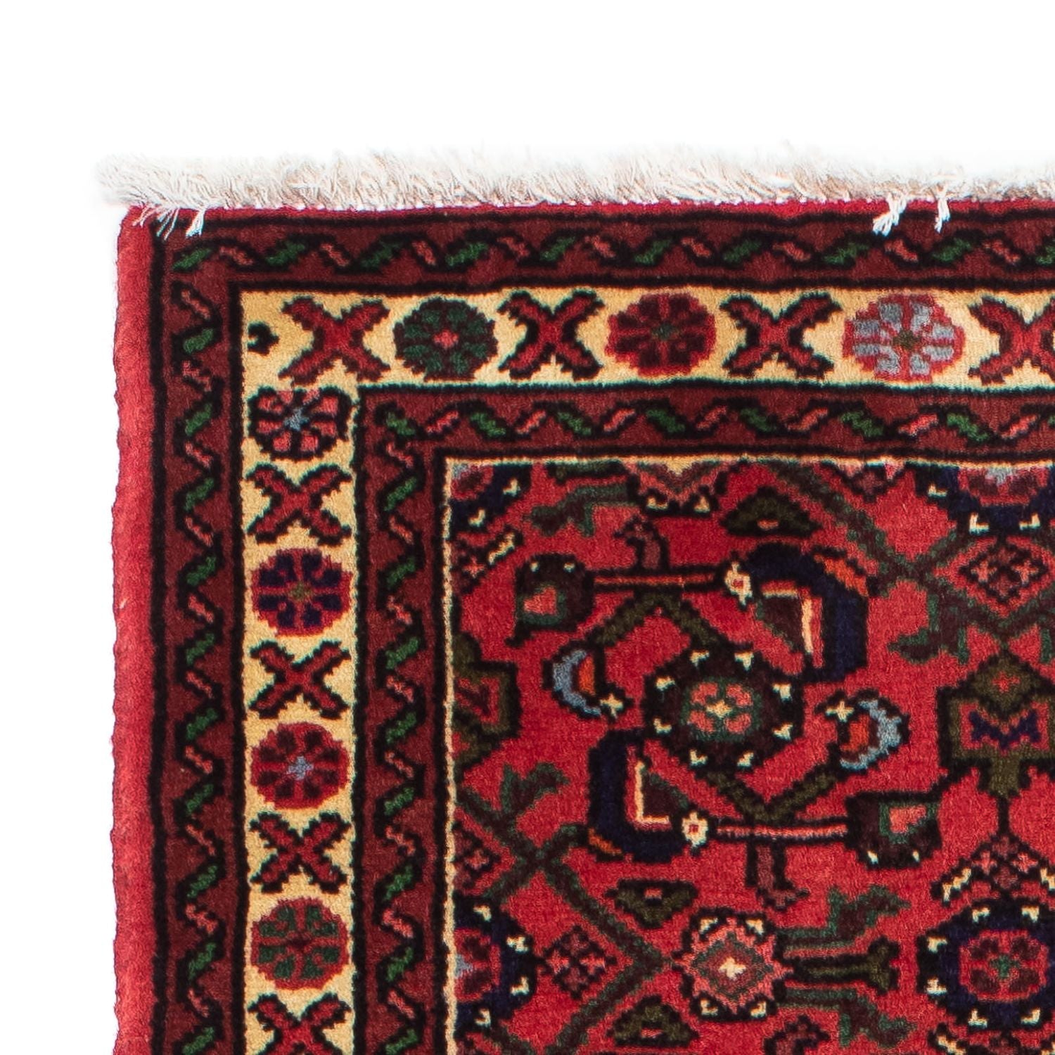Alfombra de pasillo Alfombra persa - Nómada - 195 x 75 cm - rojo oscuro