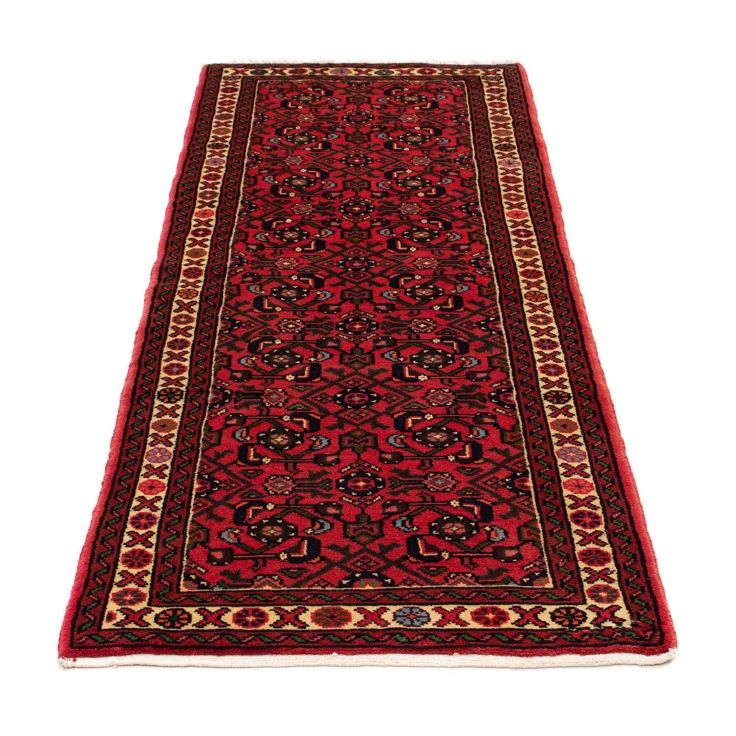 Alfombra de pasillo Alfombra persa - Nómada - 195 x 75 cm - rojo oscuro