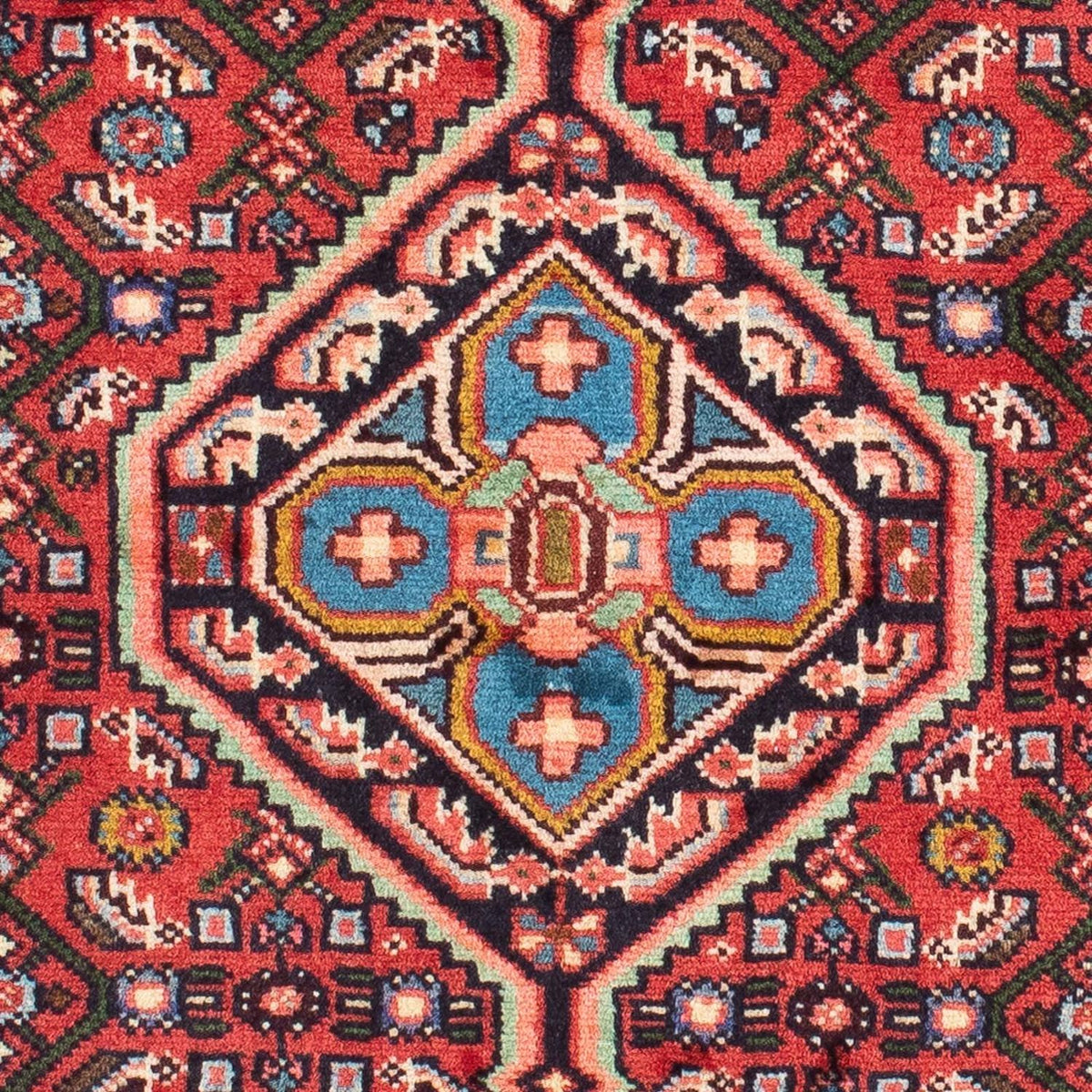 Alfombra de pasillo Alfombra persa - Nómada - 190 x 82 cm - rojo oscuro