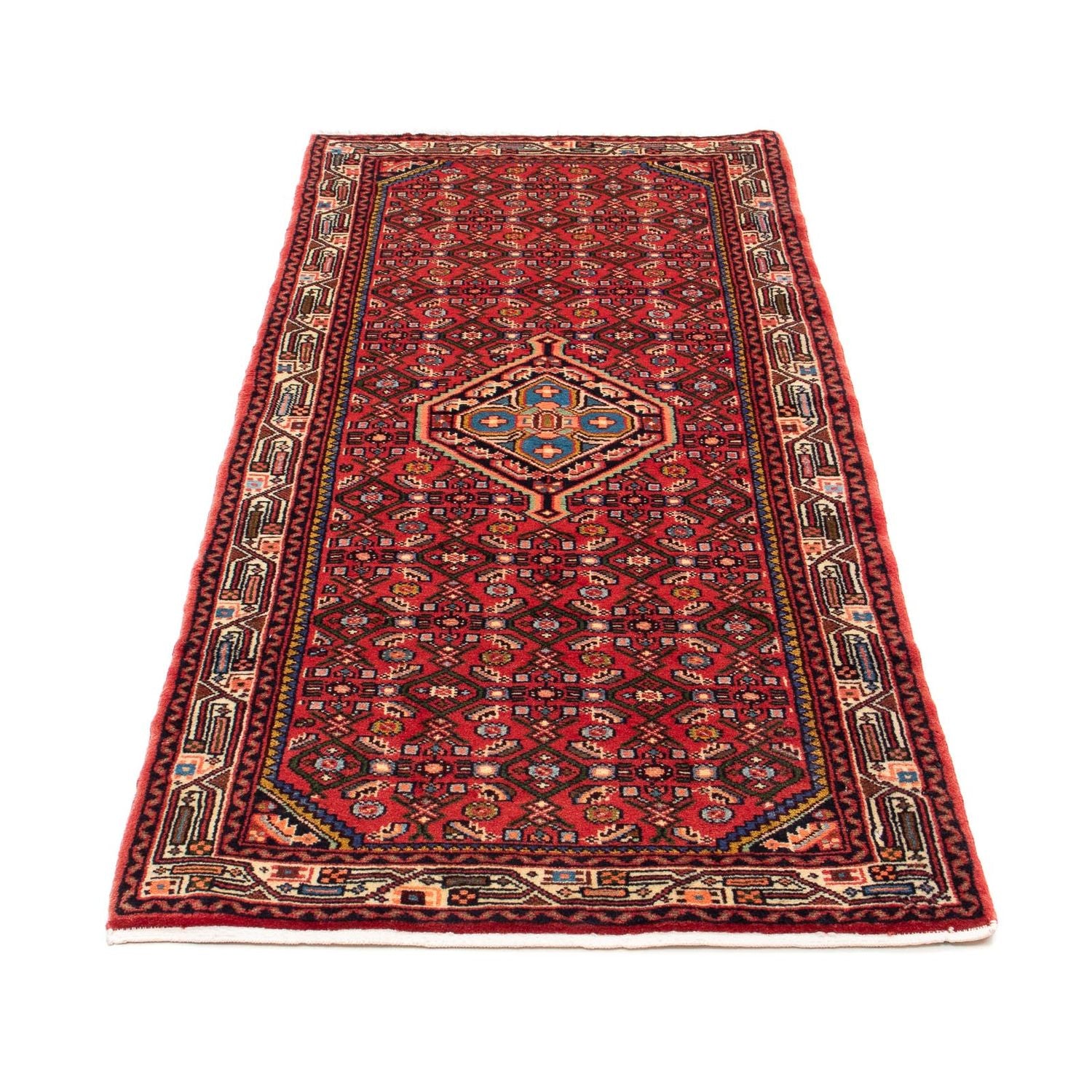 Alfombra de pasillo Alfombra persa - Nómada - 190 x 82 cm - rojo oscuro