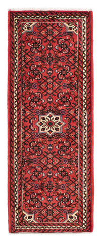 Alfombra de pasillo Alfombra persa - Nómada - 198 x 75 cm - rojo oscuro