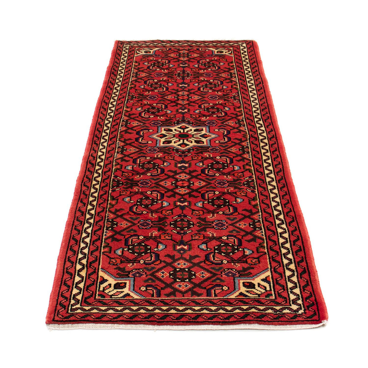 Alfombra de pasillo Alfombra persa - Nómada - 198 x 75 cm - rojo oscuro