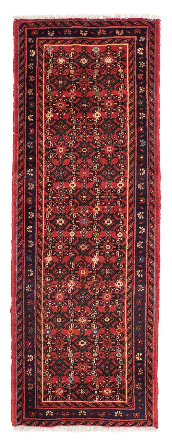 Alfombra de pasillo Alfombra persa - Nómada - 205 x 70 cm - rojo oscuro