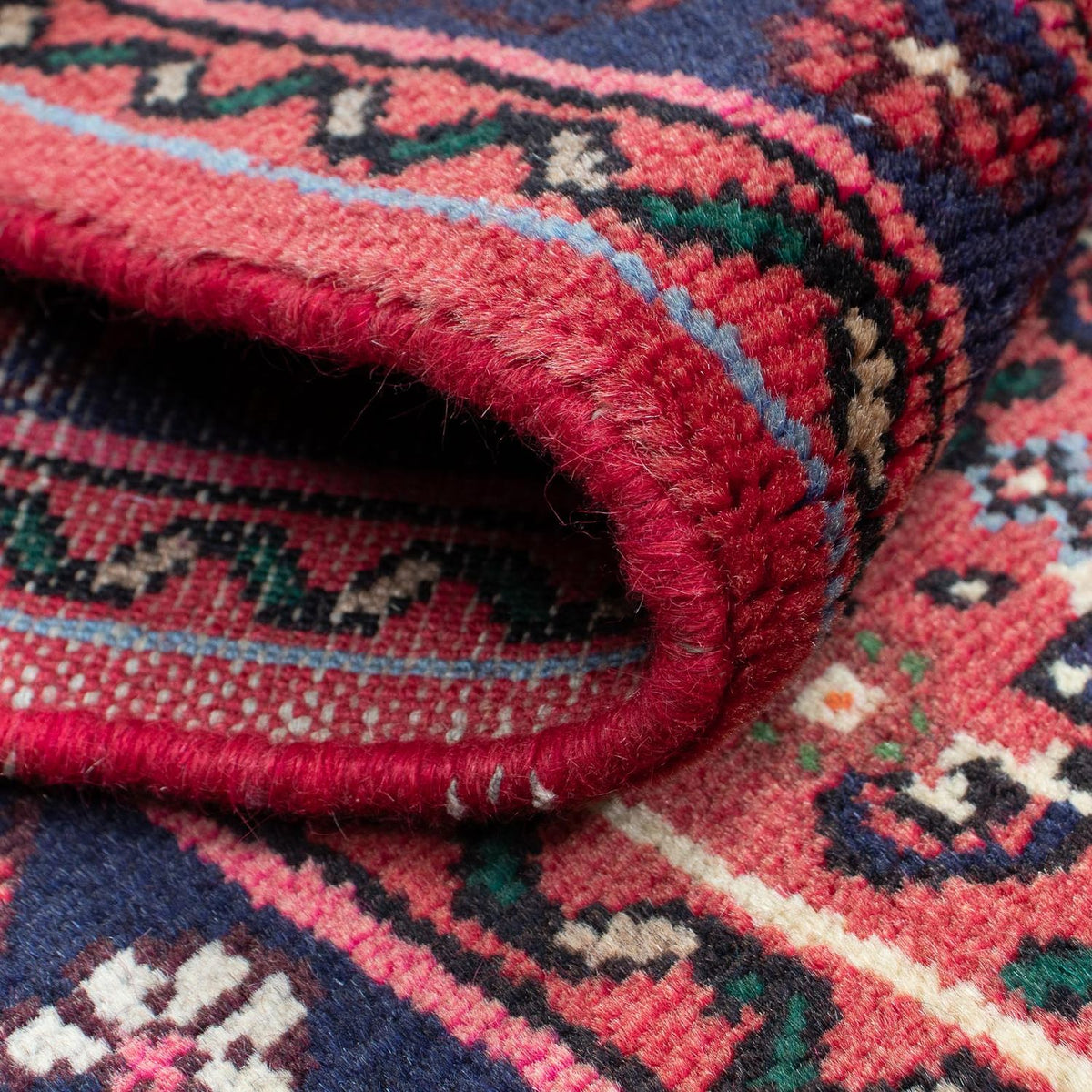 Alfombra de pasillo Alfombra persa - Nómada - 205 x 70 cm - rojo oscuro