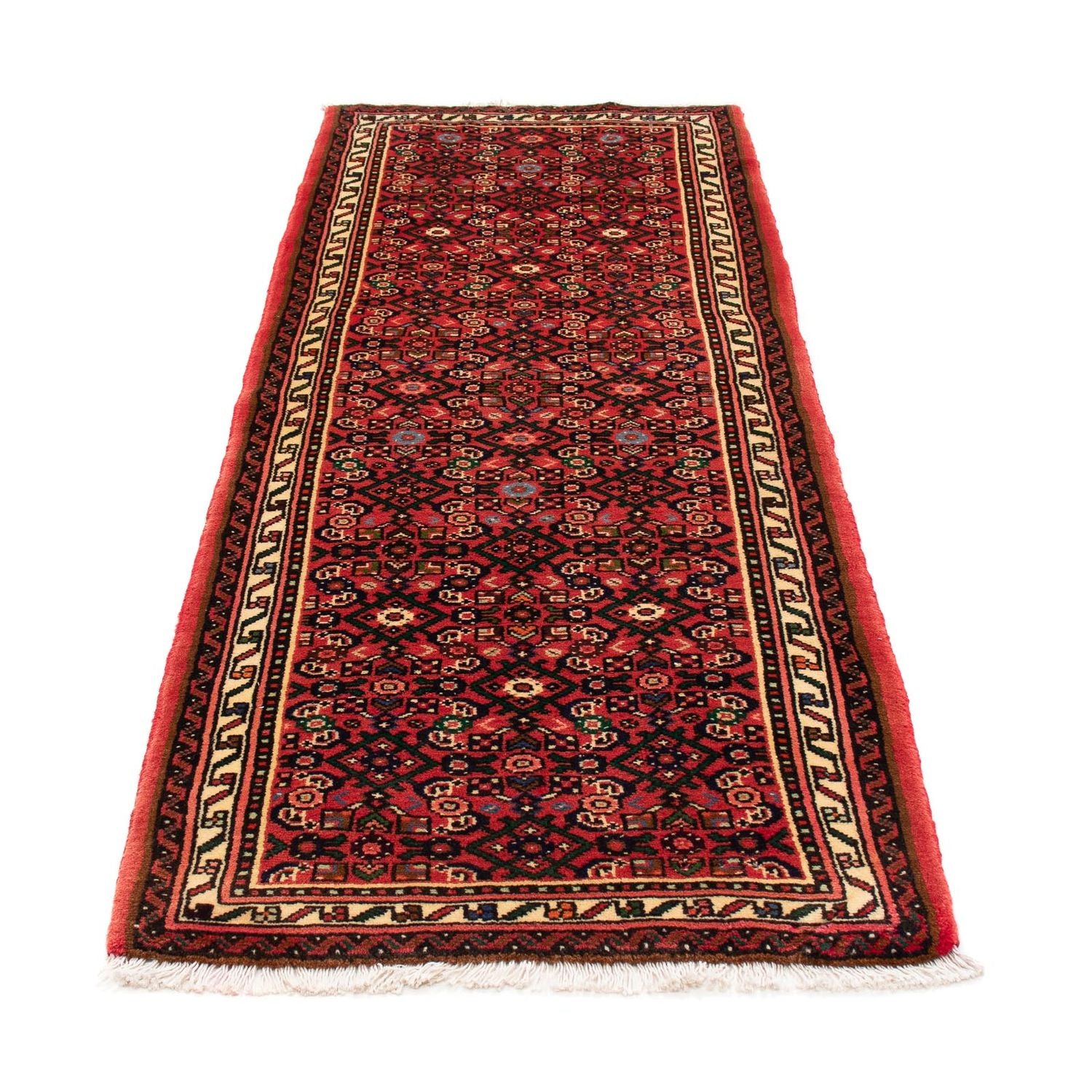 Alfombra de pasillo Alfombra persa - Nómada - 205 x 75 cm - rojo oscuro