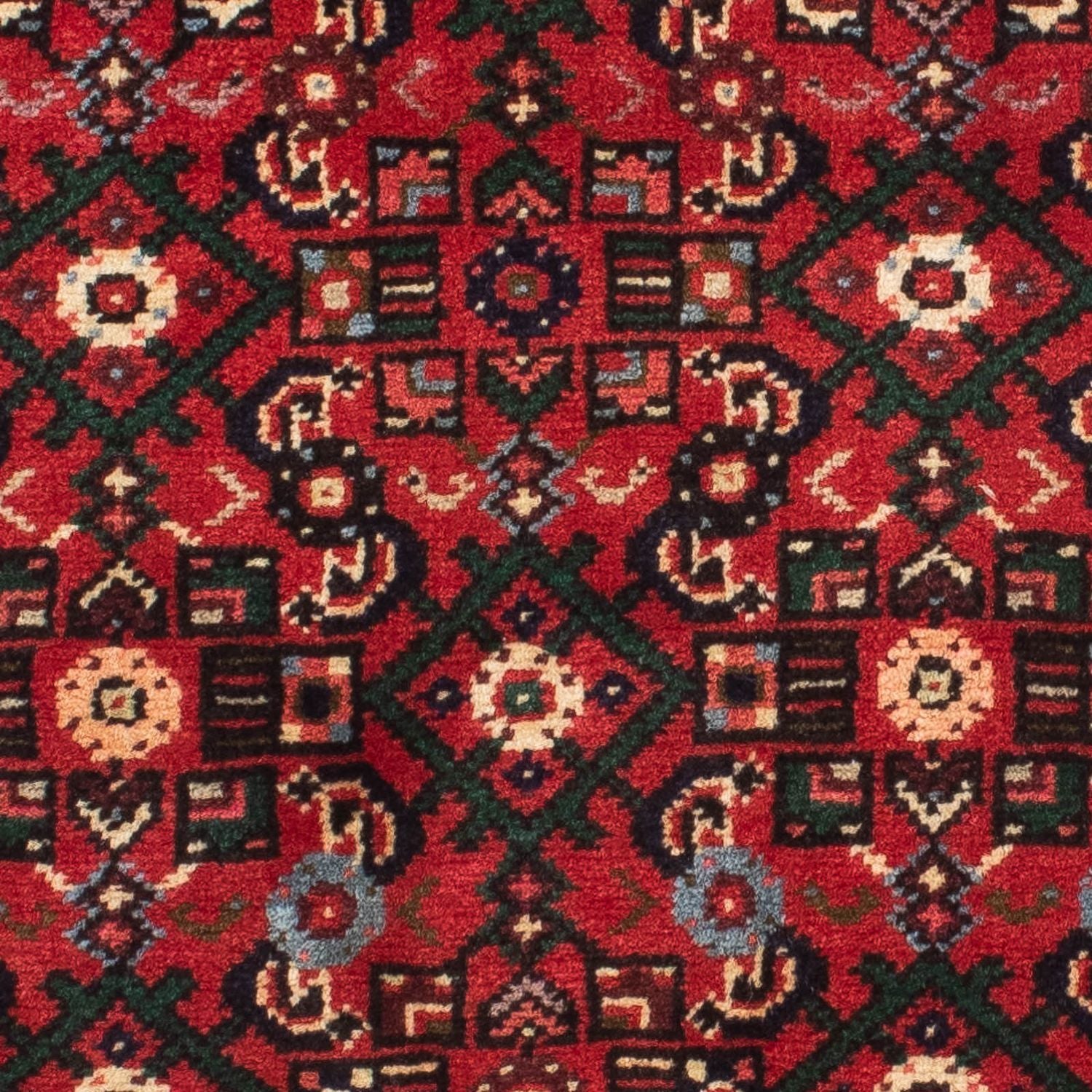 Alfombra de pasillo Alfombra persa - Nómada - 210 x 76 cm - rojo oscuro