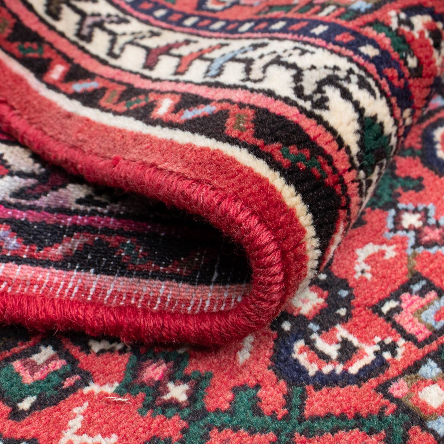Alfombra de pasillo Alfombra persa - Nómada - 210 x 76 cm - rojo oscuro