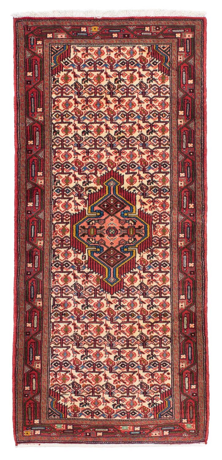 Alfombra de pasillo Alfombra persa - Nómada - 195 x 82 cm - rojo claro