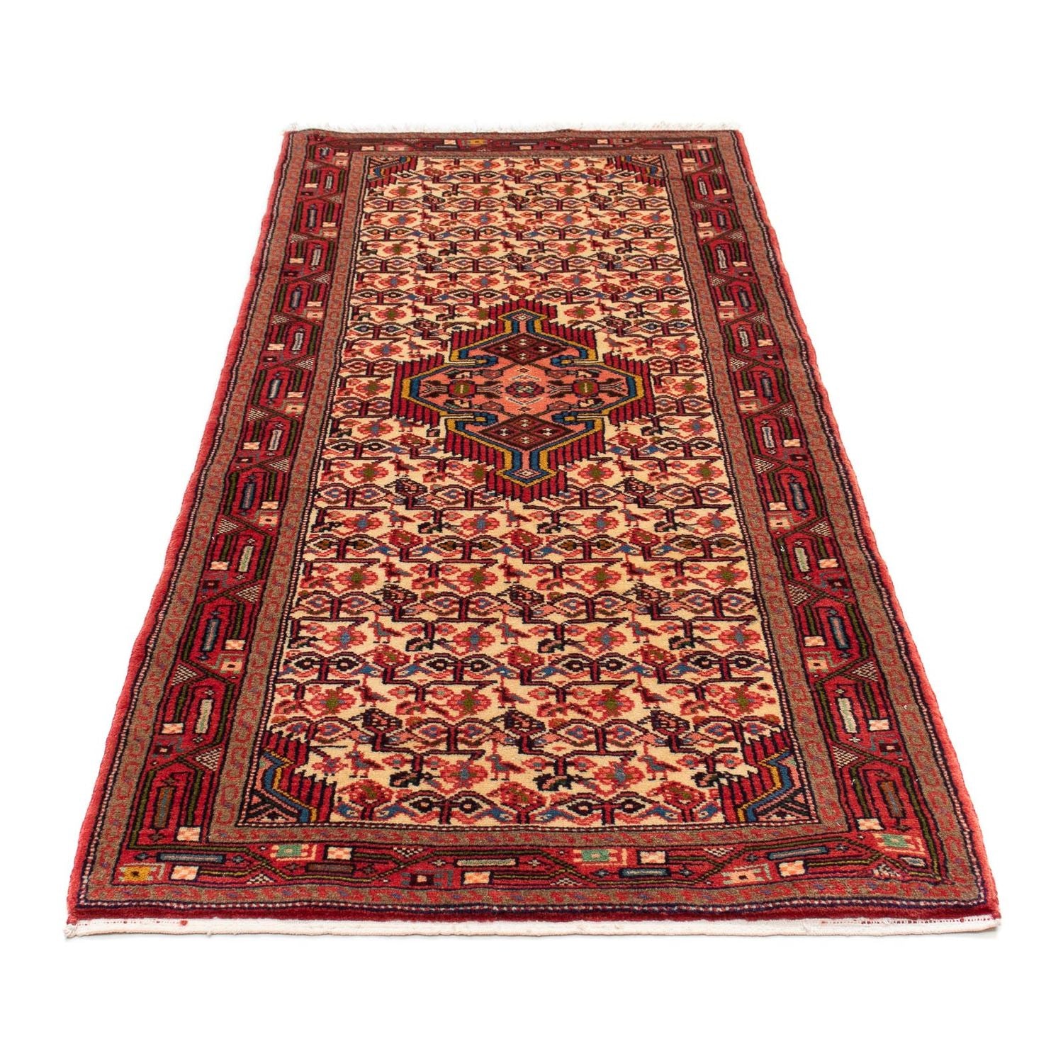 Alfombra de pasillo Alfombra persa - Nómada - 195 x 82 cm - rojo claro