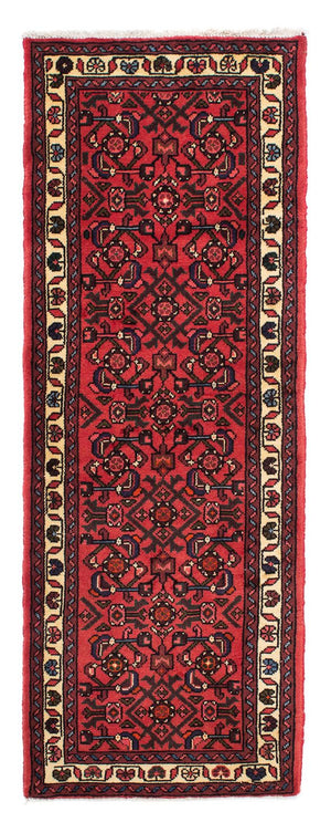 Alfombra de pasillo Alfombra persa - Nómada - 195 x 70 cm - rojo oscuro