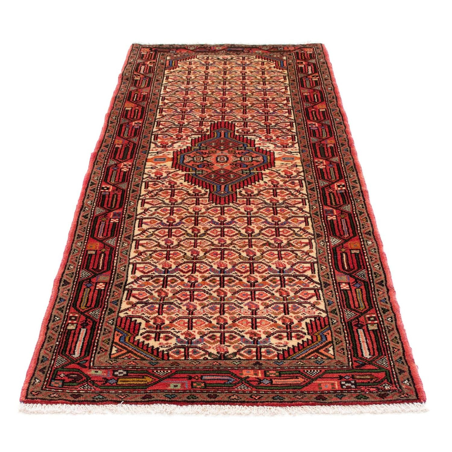 Alfombra de pasillo Alfombra persa - Nómada - 204 x 83 cm - rojo claro