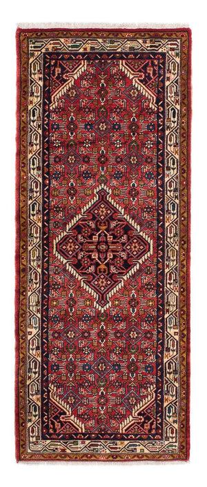 Alfombra de pasillo Alfombra persa - Nómada - 200 x 78 cm - rojo oscuro