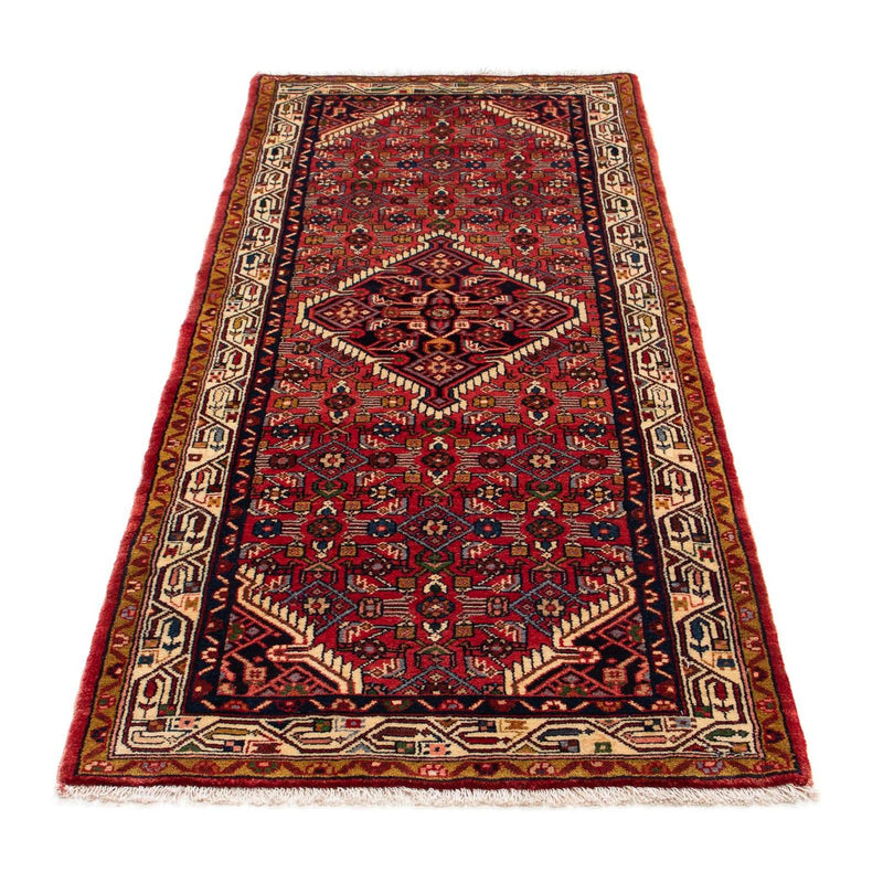 Alfombra de pasillo Alfombra persa - Nómada - 200 x 78 cm - rojo oscuro