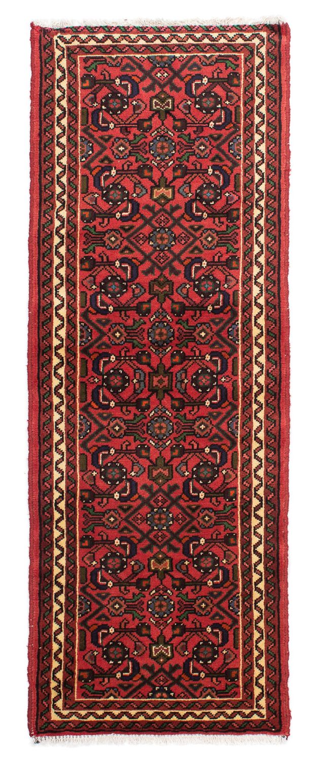 Alfombra de pasillo Alfombra persa - Nómada - 195 x 68 cm - rojo oscuro