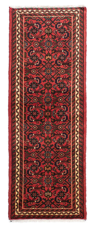 Alfombra de pasillo Alfombra persa - Nómada - 195 x 68 cm - rojo oscuro