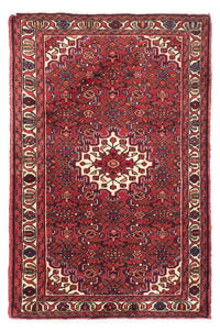 Alfombra persa - Nómada - 157 x 105 cm - rojo oscuro