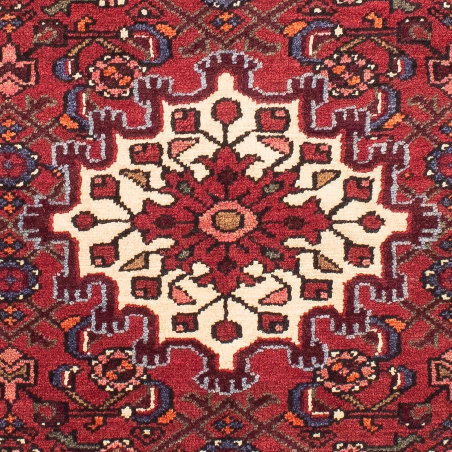 Alfombra persa - Nómada - 157 x 105 cm - rojo oscuro