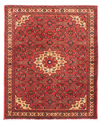 Alfombra persa - Nómada - 135 x 110 cm - rojo claro