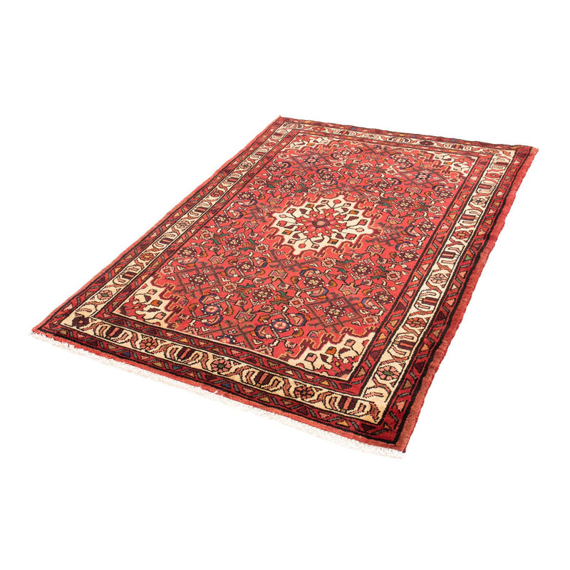 Alfombra persa - Nómada - 150 x 108 cm - rojo oscuro
