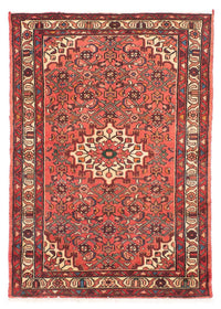 Alfombra persa - Nómada - 150 x 110 cm - rojo claro