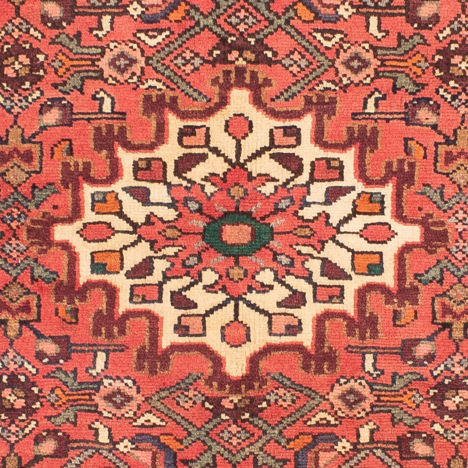 Alfombra persa - Nómada - 150 x 110 cm - rojo claro