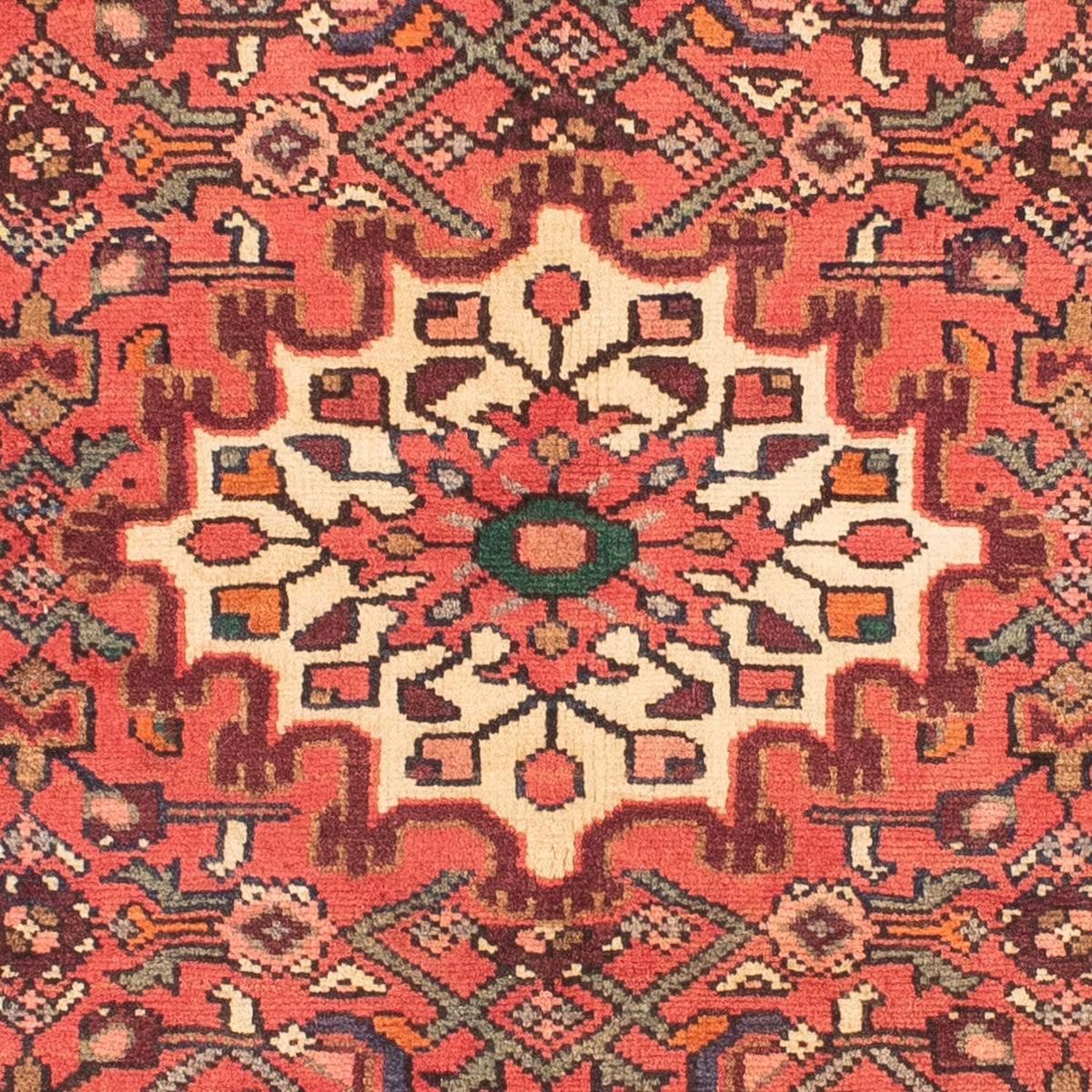 Alfombra persa - Nómada - 150 x 110 cm - rojo claro