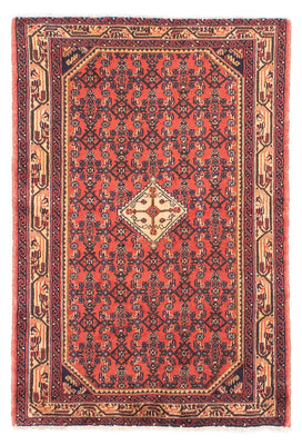 Alfombra persa - Nómada - 150 x 102 cm - rojo claro