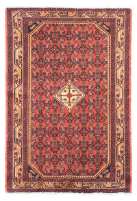Alfombra persa - Nómada - 150 x 102 cm - rojo claro
