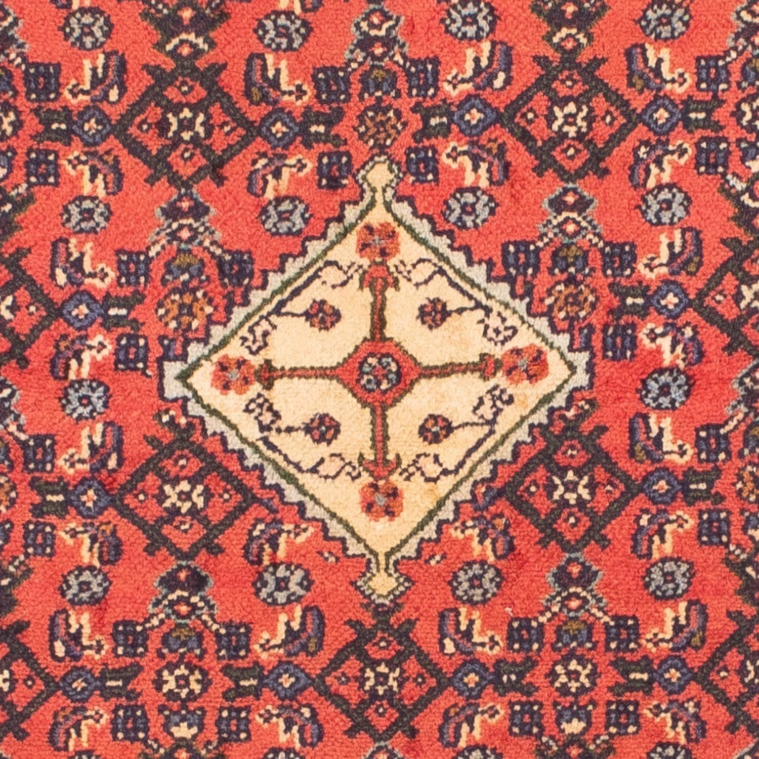 Alfombra persa - Nómada - 150 x 102 cm - rojo claro