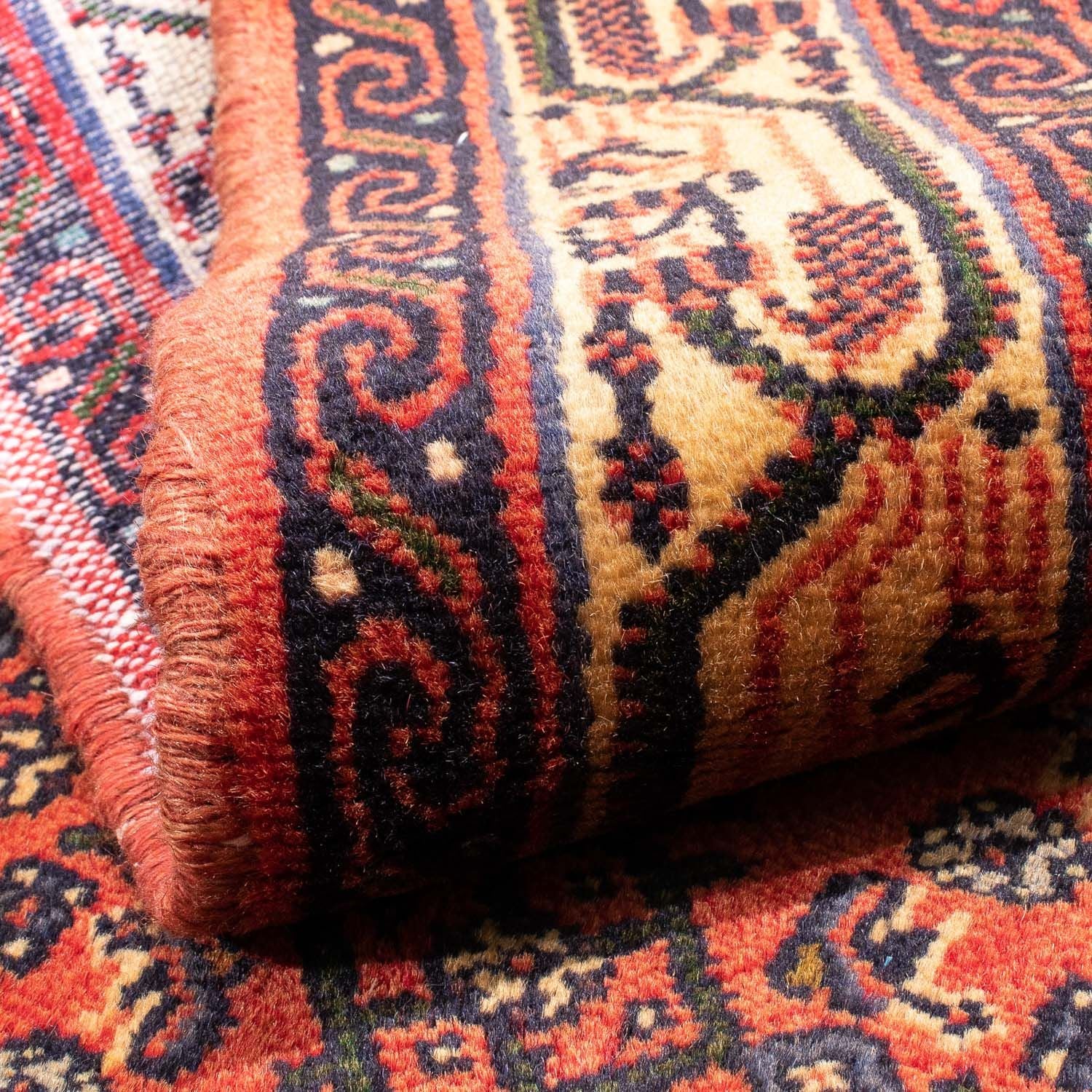 Alfombra persa - Nómada - 150 x 102 cm - rojo claro