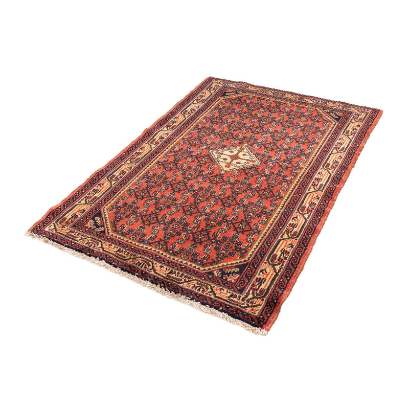 Alfombra persa - Nómada - 150 x 102 cm - rojo claro
