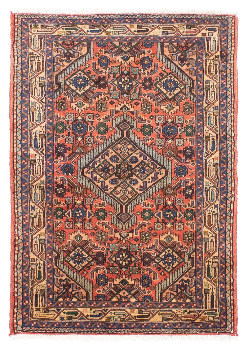 Alfombra persa - Nómada - 147 x 100 cm - rojo claro