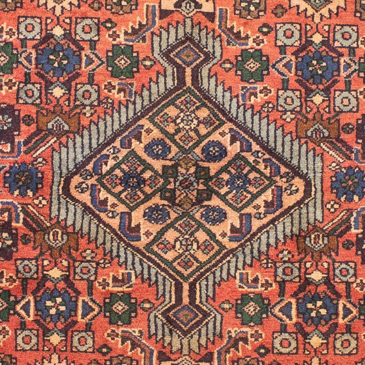 Alfombra persa - Nómada - 147 x 100 cm - rojo claro