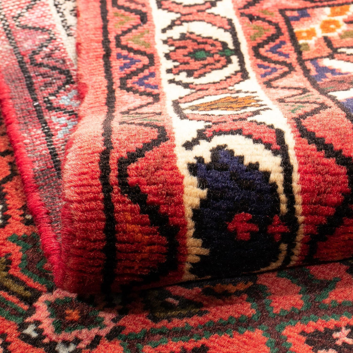 Alfombra persa - Nómada - 152 x 103 cm - rojo oscuro